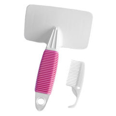 Markapet Temizleme Aparatlı Kedi Köpek Tarağı 7 cm-14 cm Small Pembe - MRKPT-TRK-PMBS