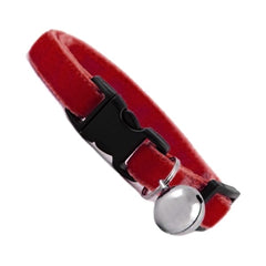 Markapet Kedi Boyun Tasması Kadife Dokulu Çanlı 1*30 cm Kırmızı - 6527-KIR