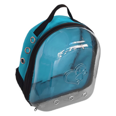 Kalpli Patili Astronot Şeffaf Taşıma Sırt Çantası Turkuaz 24x32x42 cm - SF-ASTRNTKLP-TRKZ
