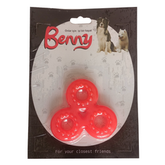 Benny Köpek Oyuncağı Üçlü Halka 9 x 9 cm Kırmızı - BNY-1119-KRMZ
