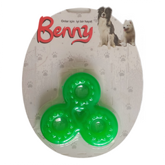Benny Köpek Oyuncağı Üçlü Halka 9 x 9 cm Yeşil - BNY-1119-YSL