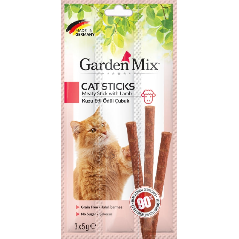 Gardenmix Kuzu Etli Kedi Stick Ödül 3*5g - 580-103