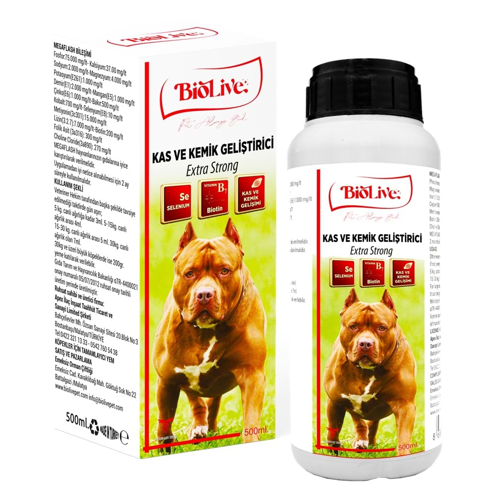 Biolive Kas ve Kemik Geliştirici+Biotin+Selenium 500ml - BIO-018