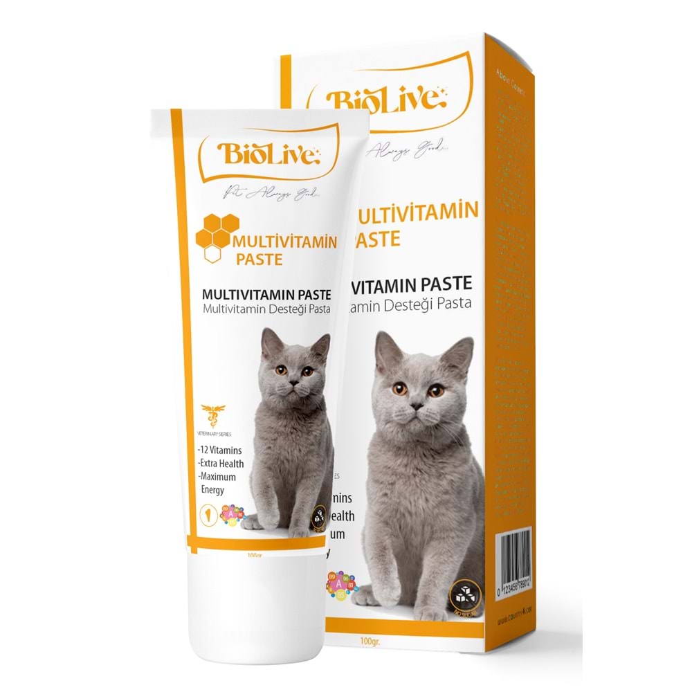 Biolive Multivitamin Kediler Paste 100gr - BIO-044