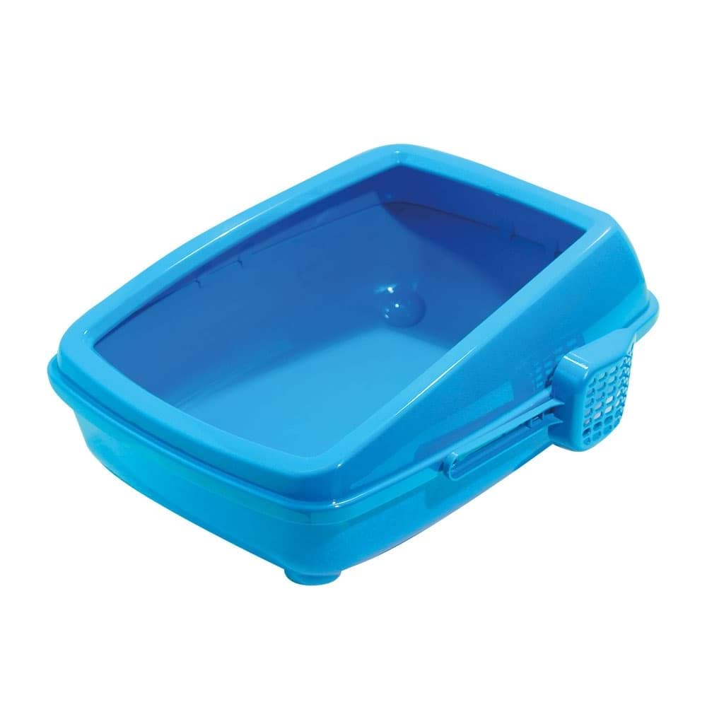 Açık Kedi Tuvalet Kum Kabı 17*37*50 cm Mavi - SF-TSRT-125487-MV