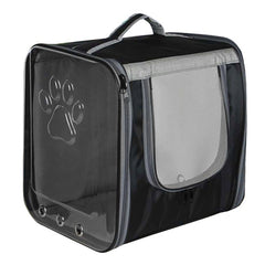 Markapet Çift Cam Kedi Köpek Taşıma Çantası 32x40x42 cm Siyah - SF-CFTCMCNT-SYH