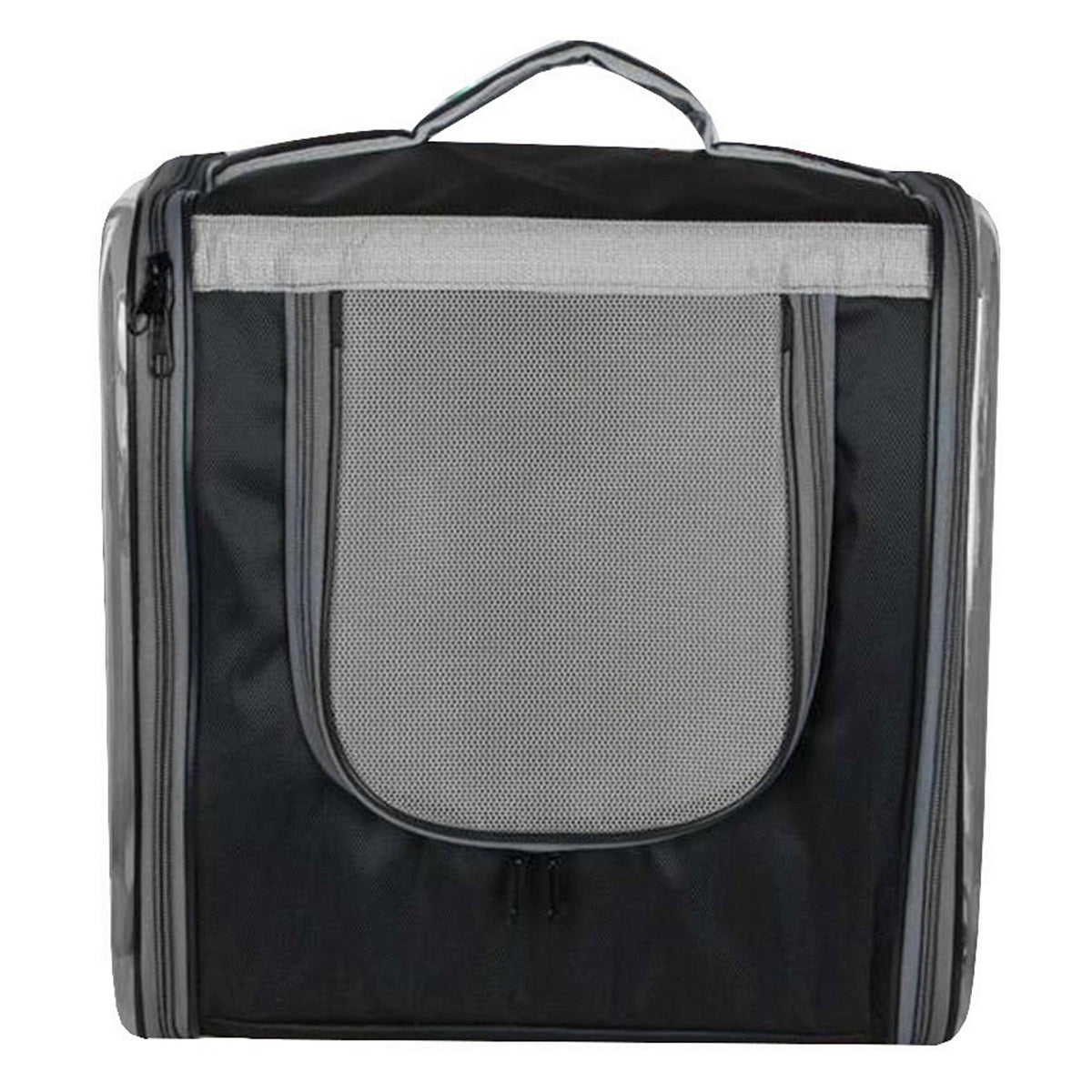 Markapet Çift Cam Kedi Köpek Taşıma Çantası 32x40x42 cm Siyah - SF-CFTCM-SYH