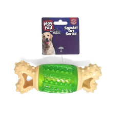 Playfull Sağlam Plastik Sesli Dental Köpek Oyuncağı 13x4cm Yeşil - PF-4010-YSL