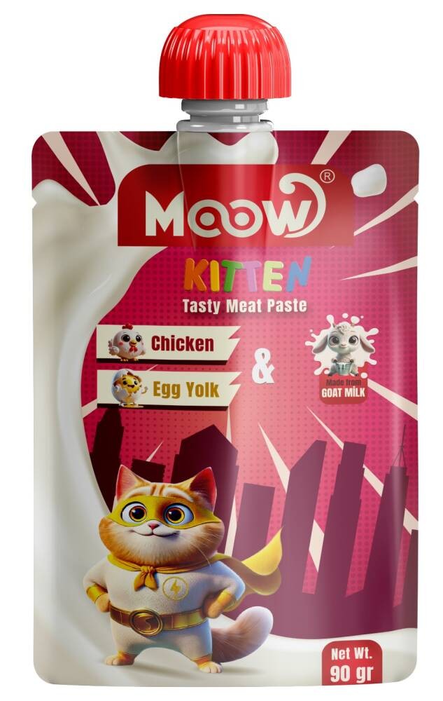 Moow Yavru Kedi İçin Tavuklu Keçi Sütlü Kedi Et Ezmesi 90 gr - 13468-3