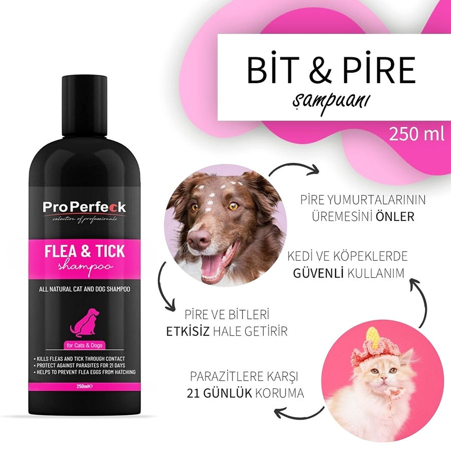 Pro Perfeck Kedi Köpek Dış Parazit Şampuanı 250 ml - GND-PRZTSMPN