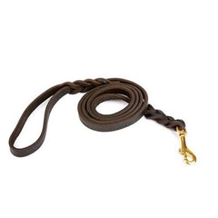 Doggie Eğitimci Deri Köpek Gezdirme Kayışı 1,5*120 cm Kahverengi - YEGT-15-KHV