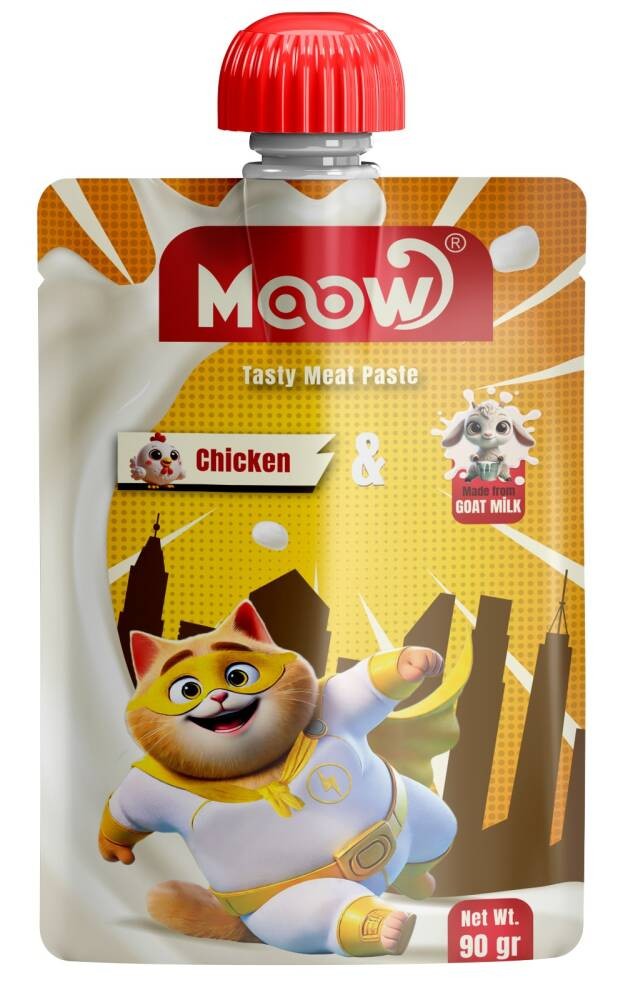 Moow Tavuklu Keçi Sütlü Kedi Et Ezmesi 90 gr - 13468-5