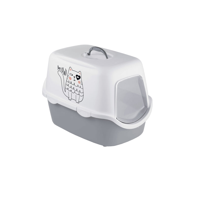 Stefanplast Cathy Grıffe Gri/beyaz Kedi Tuvaleti 56x40x40cm - 391-98690