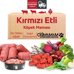 Çiğ Mamam Kırmızı Etli Tahılsız Köpek Barf Maması 8.130 Gr.