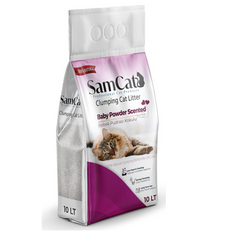 Sam Cat Bebek Pudralı Kedi Kumu (10 L)