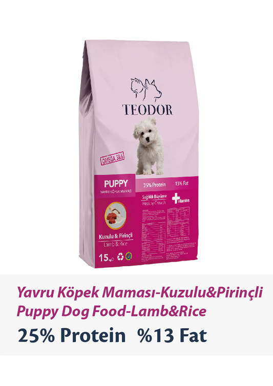 Teodor  Kuzulu Pirinçli Yavru Köpek Maması