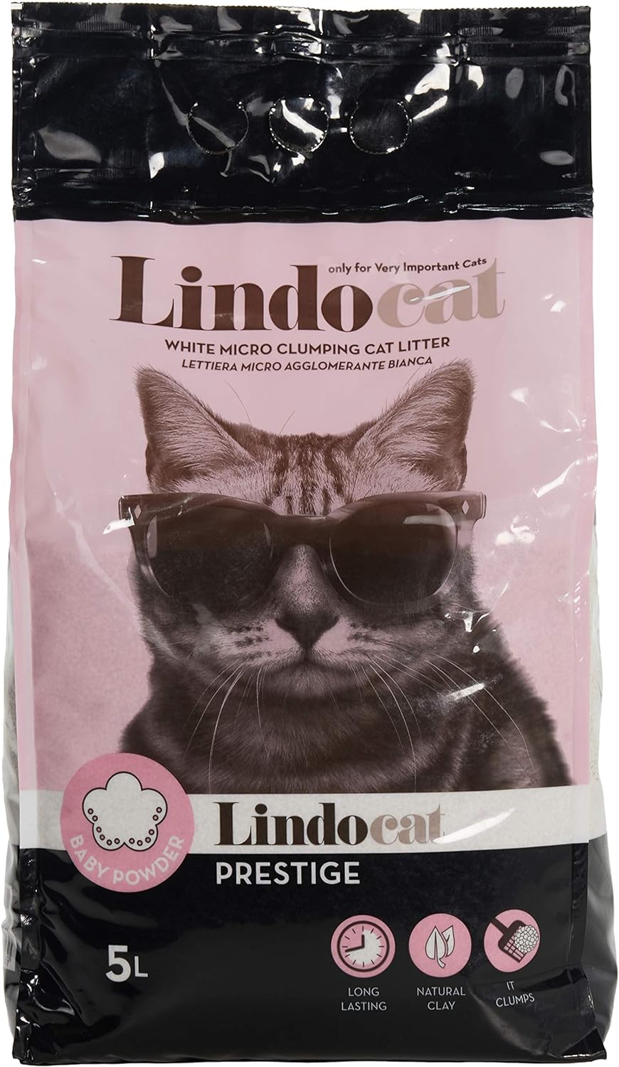 Lindo Bebek Pudralı İnce Taneli Kedi Kumu (5 L)