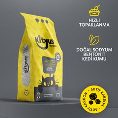 Kityus Aktif Karbonlu Sodyum Bentonit Kedi Kumu 10L