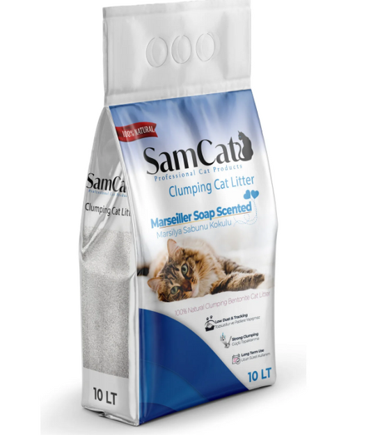 Sam Cat Marsilya Sabunlu Kedi Kumu (10 L)