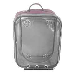 Markapet Deri İşlemeli Tekerlekli Kedi Köpek Taşıma Çantası 25x35x40 cm Açık Pembe - SF-VLZTSM-APMB