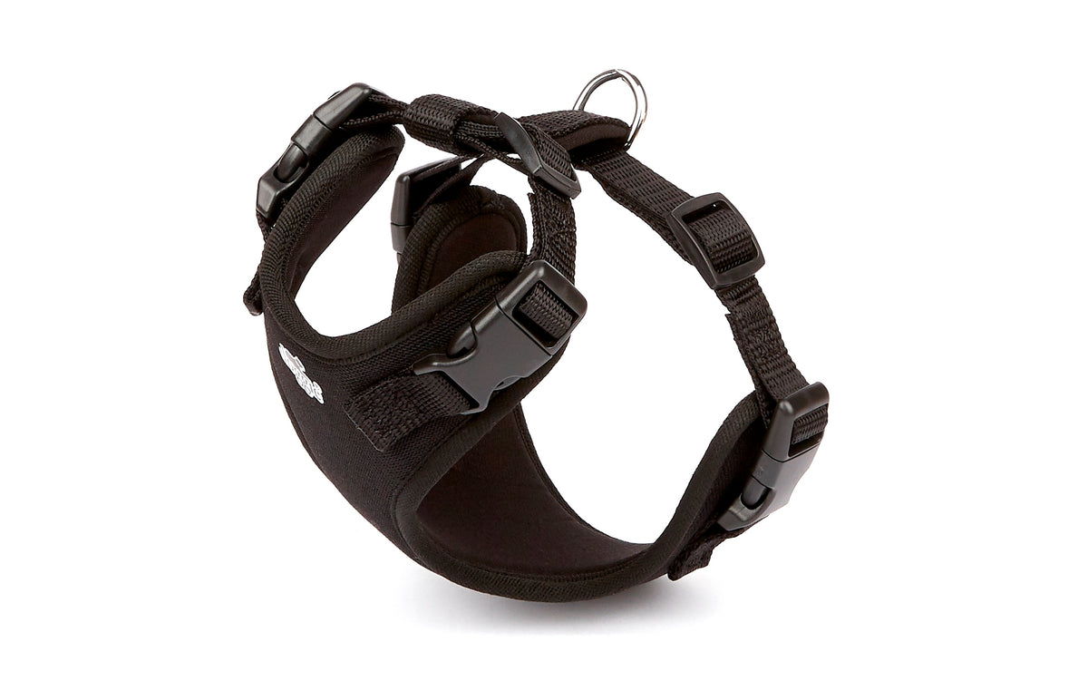 Doggie Havalı Ped Dokuma Köpek Göğüs Tasması 40/45 cm Siyah - ADGT10-S-SYH