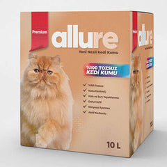 Allure Aktif Karbonlu Tozsuz Topaklanan Kedi Kumu 10 Lt - 12732