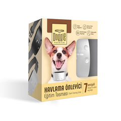Doggie Havlama Önleyici Eğitim Tasması Ayarlanabilir Beyaz - BARKTRAINWHITE