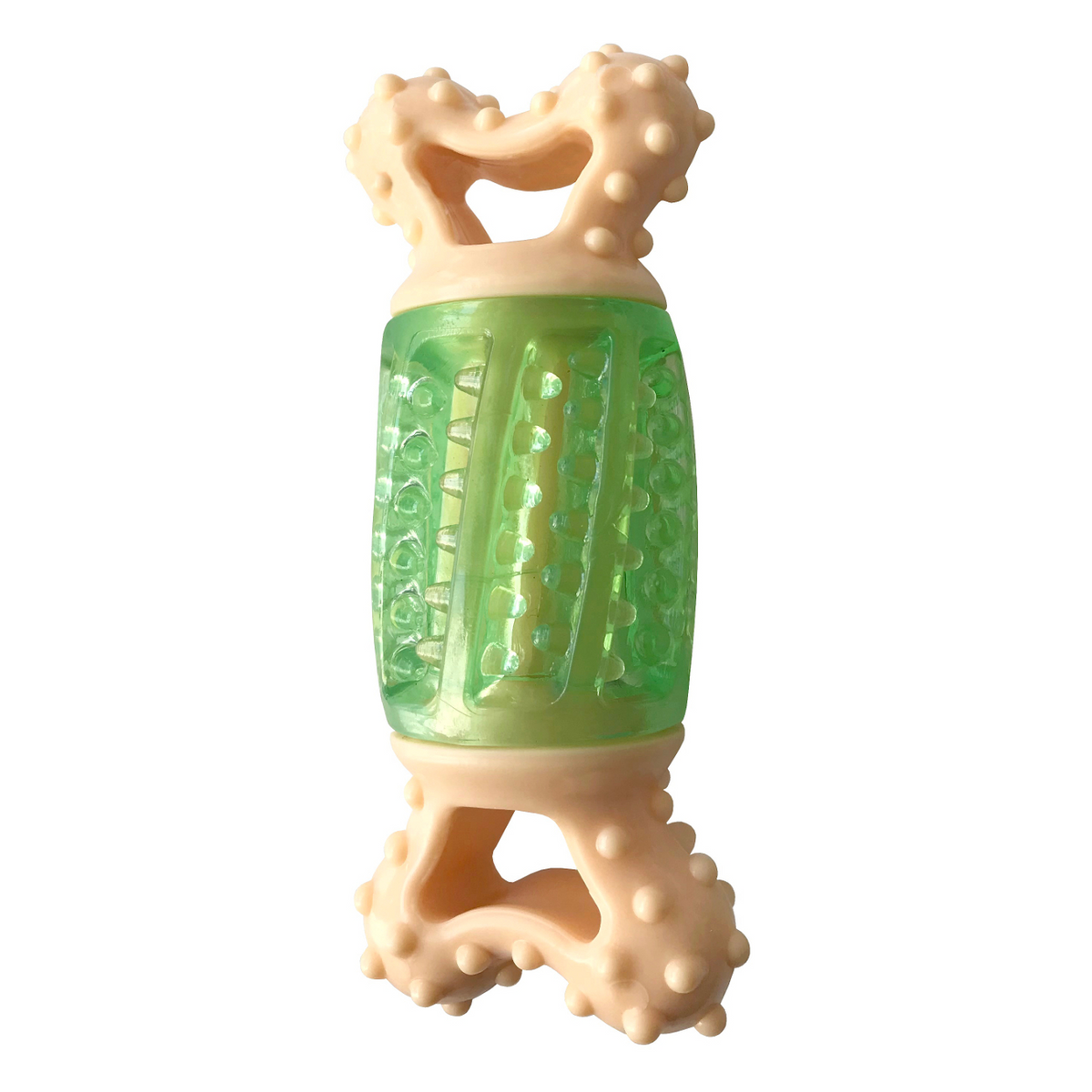 Playfull Sağlam Plastik Sesli Dental Köpek Oyuncağı 13x4cm Yeşil - PF-4010-YSL