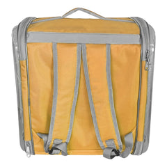 Markapet Çift Cam Kedi Köpek Taşıma Çantası 32x40x42 cm Hardal - SF-CFTCM-HRDL