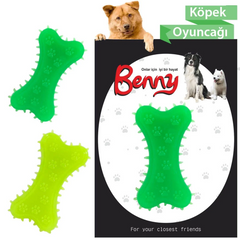 Benny Köpek Oyuncağı Kemik 5.5 x 10 cm Çeşitli Renklerde - BNY-1113