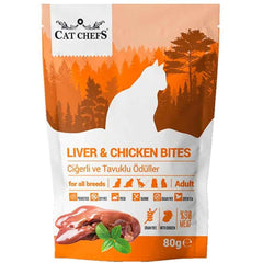 Cat Chefs Ciğerli ve Tavuklu Kedi Ödül Maması 80 gr - CT-CHF-265137