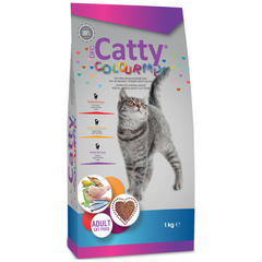 Catty Color Mix Tavuklu Yetişkin Kedi Maması 1 Kg - 12794