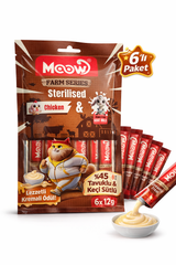 Tavuklu Keçi Sütlü 12gr x 6 Adet Sterilised Kedi Krema Ödülü - 13441