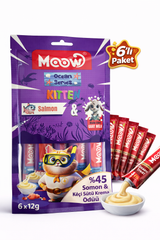 Moow Somonlu Keçi Sütlü Yavru Kedi Krema Ödülü 6x12g - 13441-4