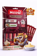 Kuzu Etli, Sebzeli ve Keçi Sütlü Kedi Krema Ödülü (6x12 gr) - 13441-7