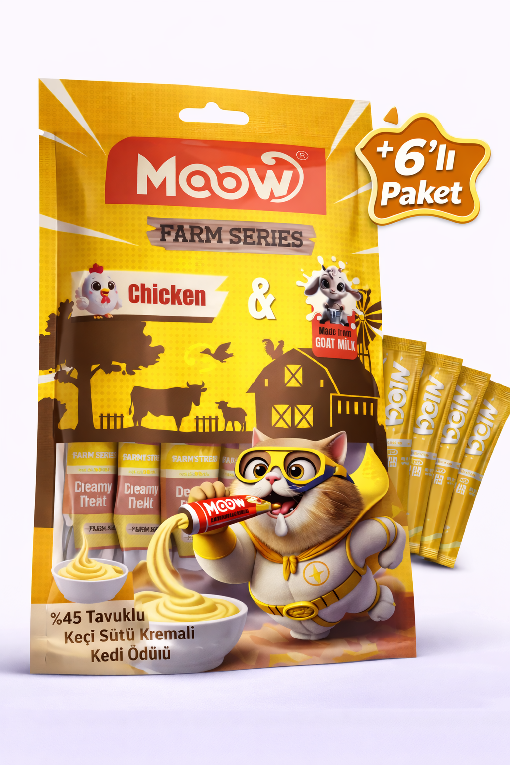 Tavuklu Keçi Sütlü Kedi Krema Ödülü 6x12g - 13441-9