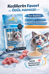Nobilus Ton Balıklı Etli Kedi Krema Ödül Maması 5 x 15 gr - 13460-4