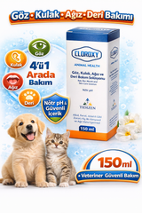 Cloroxy Kedi Köpek Göz Kulak Ağız ve Deri Bakım Solüsyonu 150 ml – Antiseptik Bakım Solüsyonu - TDZN-10138-2