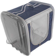 Markapet Çift Cam Kedi Köpek Taşıma Çantası 32x40x42 cm Lacivert - SF-CFTCM-LCVRT