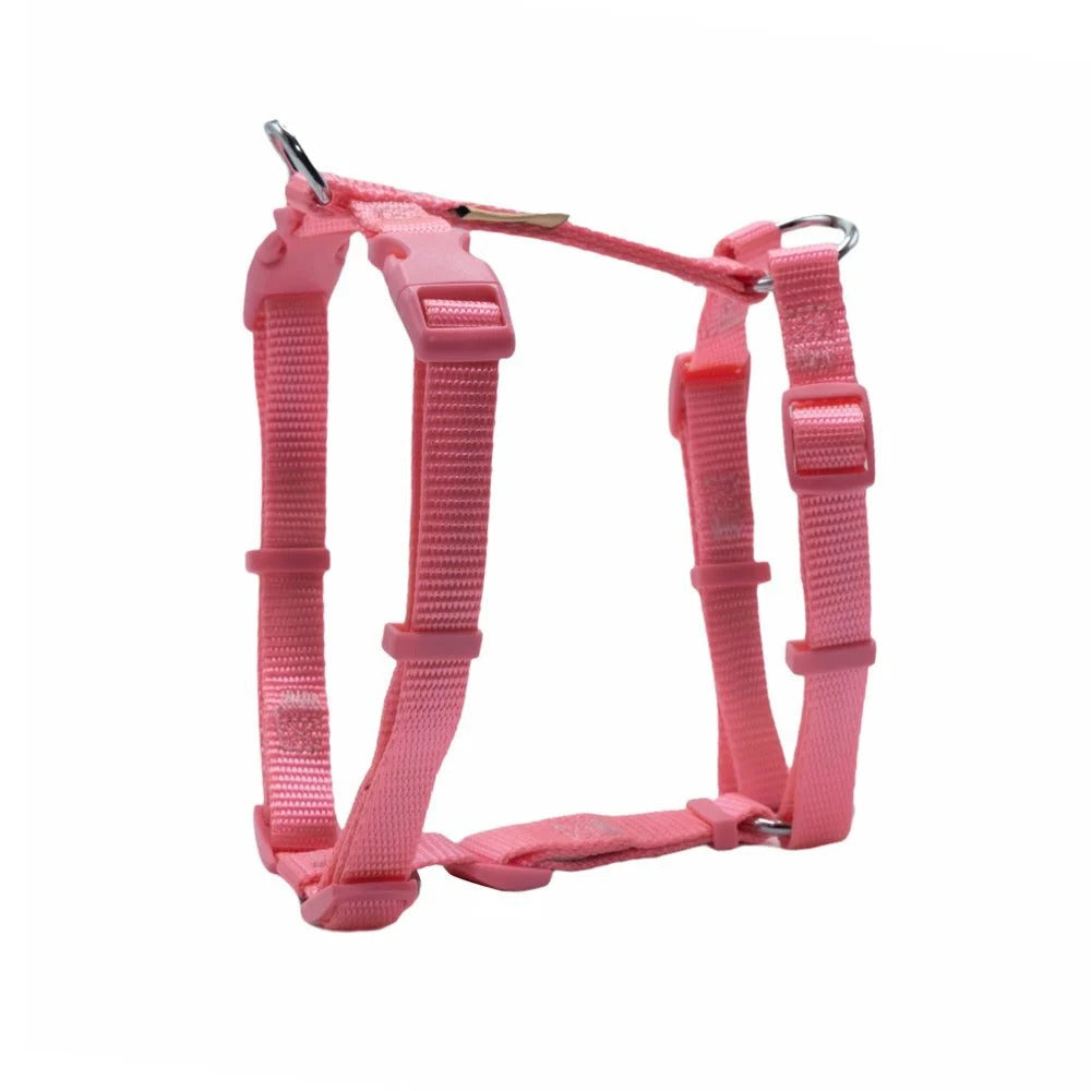 Doggie Ayarlanabilir Özellikli El Yapımı Köpek Göğüs Tasması 1,5 x 35-50 cm Pembe - DAGT-S-PMB