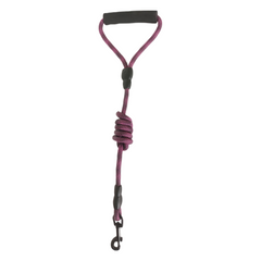Köpek Göğüs Tasma Seti Dalga Desenli 2 cm*40-58 cm Mor-Pembe - SF-DKMSET-DLGMRPMB