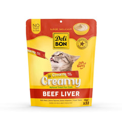 Delibon Krema Kedi Ödül Maması 15g 32 Adet Dana Ciğerli - CREAMY32X15LIVER