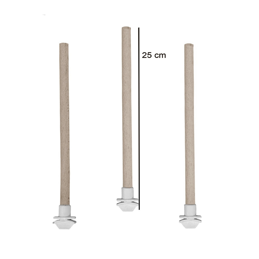 Markapet Doğal Ahşap Kuş Tüneği 1.2 cm-25 cm Standart  ( 2 Adet ) - SF-KSTNK-ST-2ADT