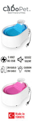 Cado Pet Kedi Köpek Su Pınarı Şelale 2 Litre - 5 volt ( usb'li ) Pembe - ST00232-PMB