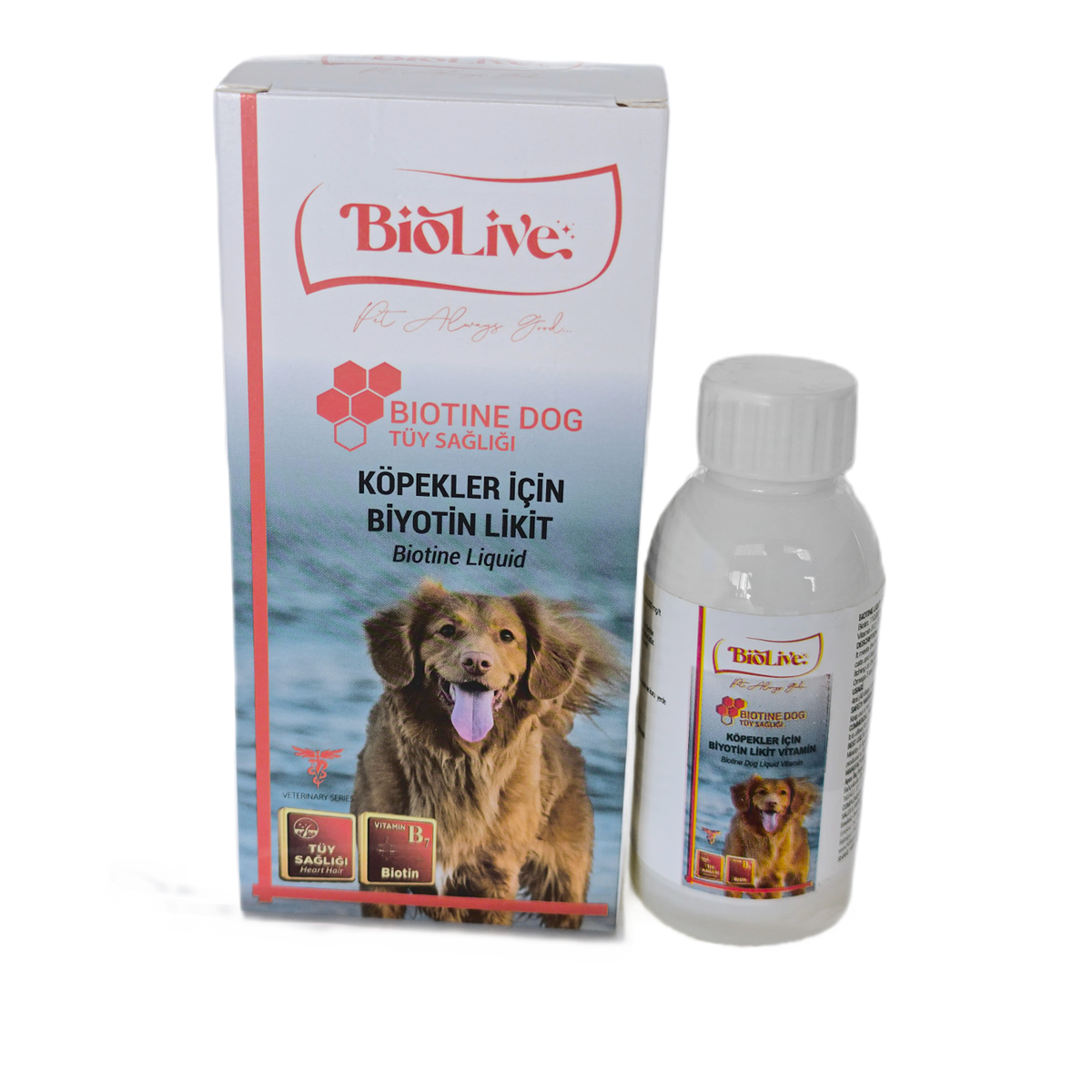 Biolive Biotin Köpekler İçin Tüy Döküm Önleyici Sıvı Vitamin 100ml - BIO-002
