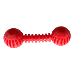 Playfull Sağlam Plastik Dental Dumbel Köpek Oyuncağı 12 x 3,5 cm Kırmızı - PF-4021-KR