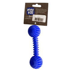 Playfull Sağlam Plastik Dental Dumbel Köpek Oyuncağı 12 x 3,5 cm Mavi - PF-4021-MV
