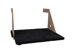 Ahşap Kalorifer Peteği Kedi Radyatör Yatağı 30 cm x 43 cm Siyah (15 kg) - SF-PTLRDYTR-SYH