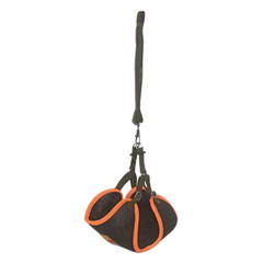 Kedi Köpek Havalı Göğüs Tasma Seti Large 38-45 cm + 130 cm Haki Turuncu - KNY-HVLST-LRG