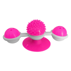Markapet Vantuzlu Fırıldak Toplu Dönen Kedi Oyuncağı 8 cm-18 cm Pembe - SF-FRLDK-PMB